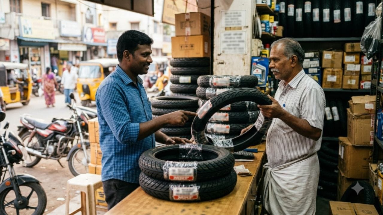 ટ્યુબલેસ કે ટ્યુબ ટાયર? બાઈકમાં લાગેલા વ્હીલના પ્રકારના આધારે ટાયરની પસંદગી અલગ હોઈ શકે છે. સામાન્ય રીતે એલોય વ્હીલવાળી બાઈકમાં ટ્યુબલેસ ટાયર વપરાય છે, જ્યારે સ્પોક વ્હીલ (તારવાળા વ્હીલ) ધરાવતી બાઈકમાં ટ્યુબવાળા ટાયર જોવા મળે છે. ટ્યુબલેસ ટાયરનો મોટો ફાયદો એ છે કે પંચર થવા પર હવા તરત જ સંપૂર્ણ બહાર નીકળી જતી નથી, જેથી બાઈકને સુરક્ષિત જગ્યાએ કે નજીકના પંચર રિપેરિંગ શોપ સુધી લઈ જવાનો સમય મળી જાય છે.