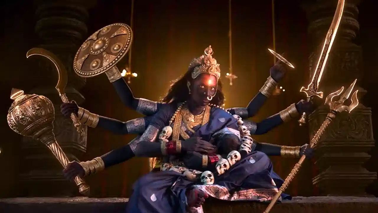 ભારતીય સિનેમામાં પોતાની દમદાર હાજરી અને જબરદસ્ત અભિનયથી ઓળખ બનાવનારી અભિનેત્રી શ્રિયા રેડ્ડી આજકાલ ખૂબ જ ચર્ચામાં છે. પ્રશાંત નીલના નિર્દેશનમાં બની રહેલી બહુપ્રતિક્ષિત ફિલ્મ 'મહાકાલી' ના ટીઝરે રિલીઝ થતાં જ ઈન્ટરનેટ પર ધમાલ મચાવી દીધી છે. એક તરફ આ પૌરાણિક થ્રિલર ફિલ્મમાં બોલિવૂડ અભિનેતા અક્ષય ખન્ના 'અસુરગુરુ શુક્રાચાર્ય' ની ભૂમિકામાં જોવા મળી રહ્યા છે. બીજી તરફ 'મહાકાલી' ના રૂપમાં શ્રિયા રેડ્ડીના પ્રચંડ અને રૌદ્ર રૂપે દર્શકોનું ધ્યાન પૂરી રીતે પોતાની તરફ ખેંચી લીધું છે.