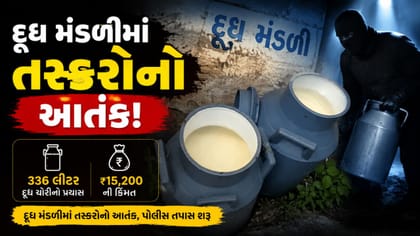દૂધ મંડળીમાં 15,200 ની દૂધની ચોરીનો નિષ્ફળ પ્રયાસ