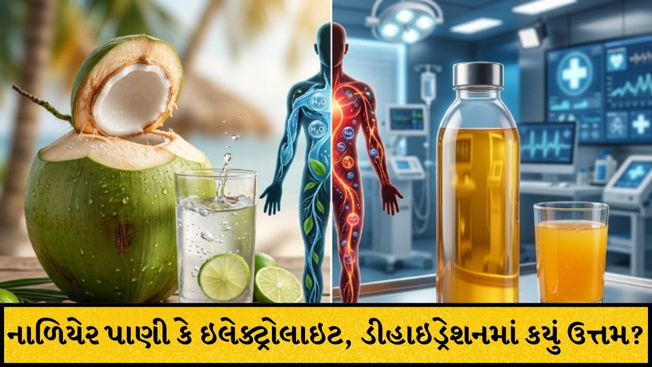 ડીહાઇડ્રેશનમાં નાળિયેર પાણી સારું કે ઇલેક્ટ્રોલાઇટ ડ્રિંક? જાણો કઈ સ્થિતિમાં શું પીવું વધારે ફાયદાકારક