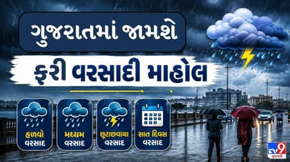 Gujarat Weather Today: આજથી ગુજરાતમાં ફરી વરસાદી માહોલ જામશે