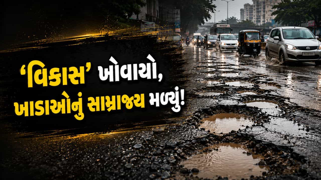 ‘વિકાસ’માં ખાડા કે ખાડામાં ‘વિકાસ’ ? રસ્તાઓની બદહાલ સ્થિતિ જોઈ સ્થાનિકો તંગ, વાહનચાલકોના હાડકાં ભાંગવાનો વારો – જુઓ Video