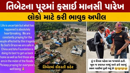 માનસરોવર યાત્રા દરમિયાન ગુજરાતી અભિનેત્રી માનસી પારેખ ફસાઈ