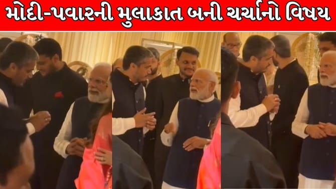 મોદીને ઘેરનારા રોહિત પવાર જ્યારે મોદીને મળ્યા, વીડિયો વાયરલ