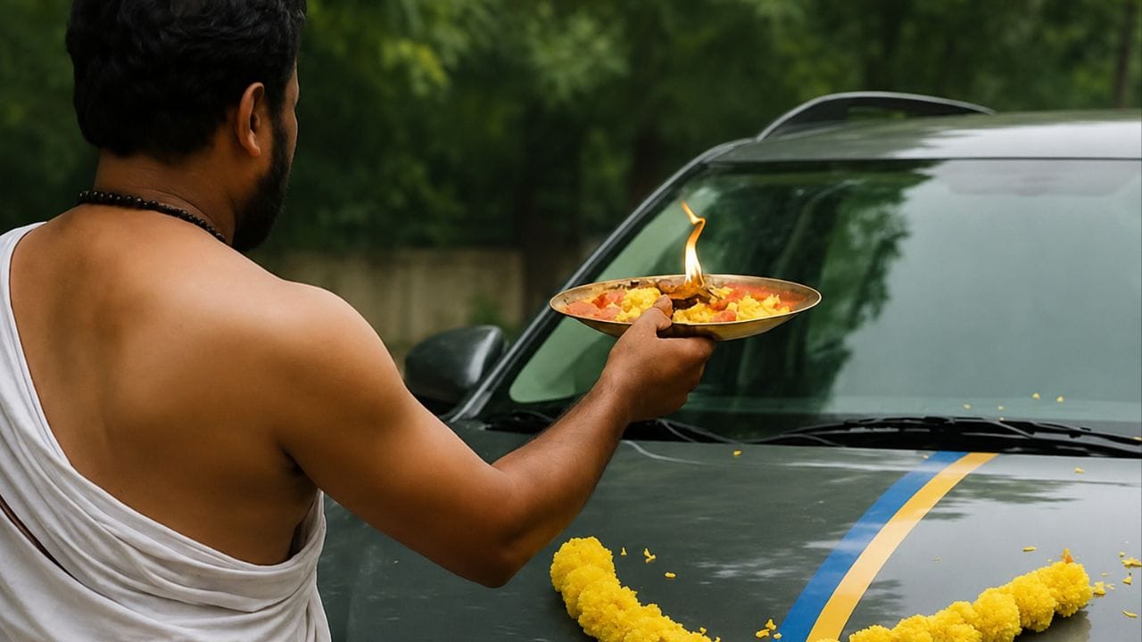 નવા વાહનની પૂજા શા માટે કરવામાં આવે છે? : નવા વાહનની પૂજા કરવાની પરંપરા શાસ્ત્રનું સન્માન કરવાની પ્રાચીન રિવાજ સાથે જોડાયેલી છે. ભૂતકાળમાં, રાજાઓ અને સમ્રાટો યુદ્ધ અથવા કોઈ મોટી યાત્રા પર નીકળતા પહેલા તેમના રથ, ઘોડા અને શસ્ત્રોની પૂજા કરતા હતા. સમય જતાં, રથ અને ઘોડાઓનું સ્થાન કાર, બાઇક અને અન્ય વાહનોએ લીધું, છતાં પૂજાની પરંપરા ટકી રહી.