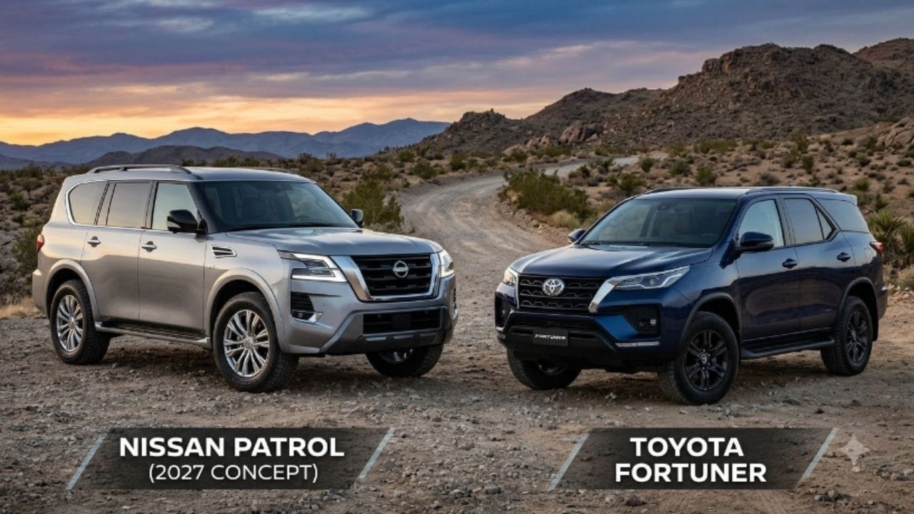 Nissan Patrol પ્રીમિયમ ફ્લેગશિપ મોડેલ: સ્થાનિક સ્તરે બનતી કારોથી વિપરીત, Patrol ને ભારતમાં સંપૂર્ણ રીતે નિર્મિત યુનિટ (CBU) તરીકે સીધી આયાત કરવામાં આવશે. આ ફુલ-સાઇઝ SUV બોડી-ઓન-ફ્રેમ પ્લેટફોર્મ પર બનેલી છે અને તેમાં 8 મુસાફરો સુધીના બેસવાની ક્ષમતા છે. તેનું વિશાળ કદ અને મજબૂત બનાવટ તેને ટોયોટા લેન્ડ ક્રૂઝર 300 (Toyota Land Cruiser 300) ની સમકક્ષ કેટેગરીમાં મૂકે છે. નિસાન Patrol ને વોલ્યુમ મોડેલ તરીકે નહીં, પરંતુ પોતાના પ્રીમિયમ ફ્લેગશિપ મોડેલ તરીકે ભારતમાં રજૂ કરવાની યોજના બનાવી રહી છે.