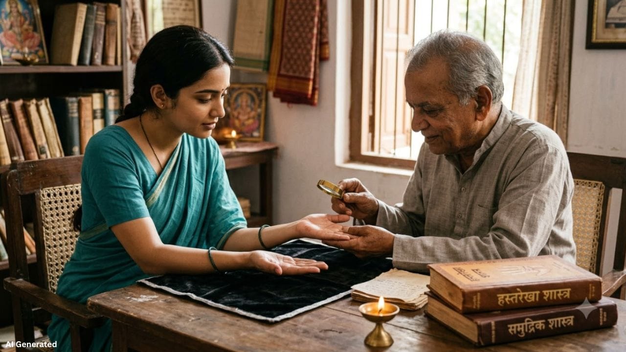 સામુદ્રિક શાસ્ત્ર મુજબ હથેળીનો રંગ વ્યક્તિના સ્વભાવ, આર્થિક સ્થિતિ અને જીવનશૈલી વિશે કેટલાક સંકેતો આપે છે. લાલ, પીળી, સફેદ, કાળી કે વાદળી હથેળીના અલગ-અલગ અર્થ માનવામાં આવે છે. સામુદ્રિક શાસ્ત્ર મુજબ લાલ હથેળી ધન અને મજબૂત આર્થિક સ્થિતિનું પ્રતીક માનવામાં આવે છે, જ્યારે પીળી હથેળી ખરાબ સંગત કે નકારાત્મક આદતો તરફ ઈશારો કરે છે. સફેદ, કાળી  હથેળીને જીવનના સંઘર્ષ, આર્થિક મુશ્કેલી અને ખરાબ વ્યસનો જેવા સંકેતો સાથે જોડવામાં આવે છે.