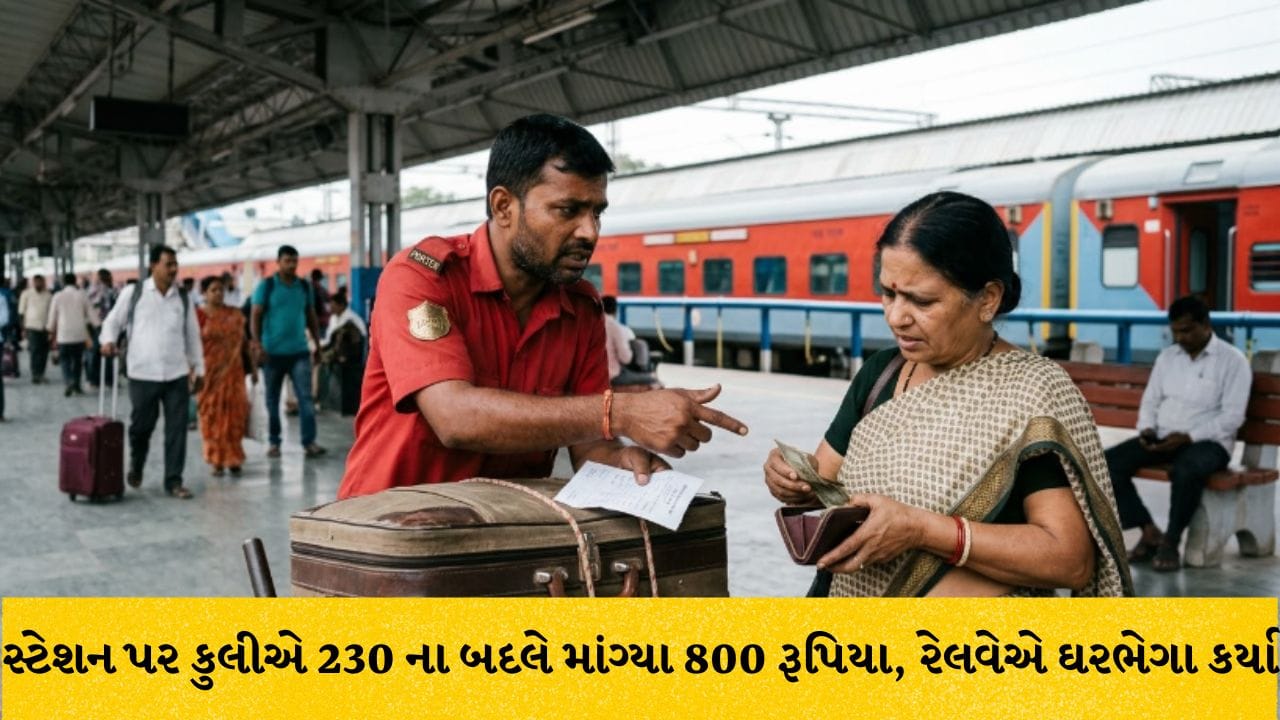 નિર્ધારિત રકમ કરતાં વધુ પૈસા વસૂલતા રેલવેના 13 કુલીઓને ઘરભેગા કર્યા, જાણો કુલી સામે કેવી રીતે કરવી ફરિયાદ?