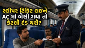 સ્લીપર ટિકિટ અને બેઠા AC માં? જાણો કેટલો થશે દંડ!