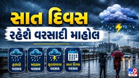 રાજ્યમાં આગામી 7 દિવસ હળવાથી મધ્યમ વરસાદની આગાહી
