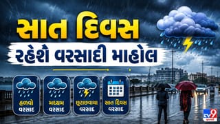 Gujarat Weather Today: રાજ્યમાં આગામી 7 દિવસ હળવાથી મધ્યમ વરસાદની આગાહી, આજથી ભારે વરસાદનું જોર ઘટશે