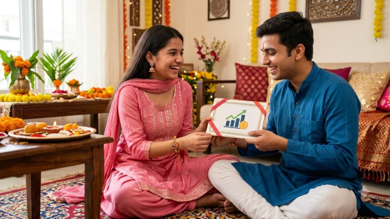 રક્ષાબંધન પર દરેક ભાઈ પોતાની બહેન માટે કંઈક ખાસ ભેટ આપવાનું પ્લાનિંગ કરે છે. મોટાભાગના લોકો જૂની પદ્ધતિ અપનાવીને કવરમાં ₹500 કે ₹2000 રોકડા આપે છે, કોઈ નવો ડ્રેસ કે ગેજેટ આપે છે. પરંતુ રોકડ રકમ તો ગણતરીના દિવસોમાં શોપિંગ કે પાર્ટીમાં ખર્ચાઈ જાય છે. જો આ વખતે તમે તમારી બહેનને કંઈક એવું આપો જે આગામી 5 કે 10 વર્ષમાં લાખો રૂપિયાનું ફંડ બની જાય અને તેના સપના પૂરા કરવામાં કામ આવે તો કેવું રહે? આજના સમયમાં સૌથી સમજદારીભરી ભેટ એ જ છે, જે તમારી બહેનને આર્થિક રીતે મજબૂત બનાવે. જાણો 4 સરળ અને અસરકારક નાણાકીય ભેટો વિશે: