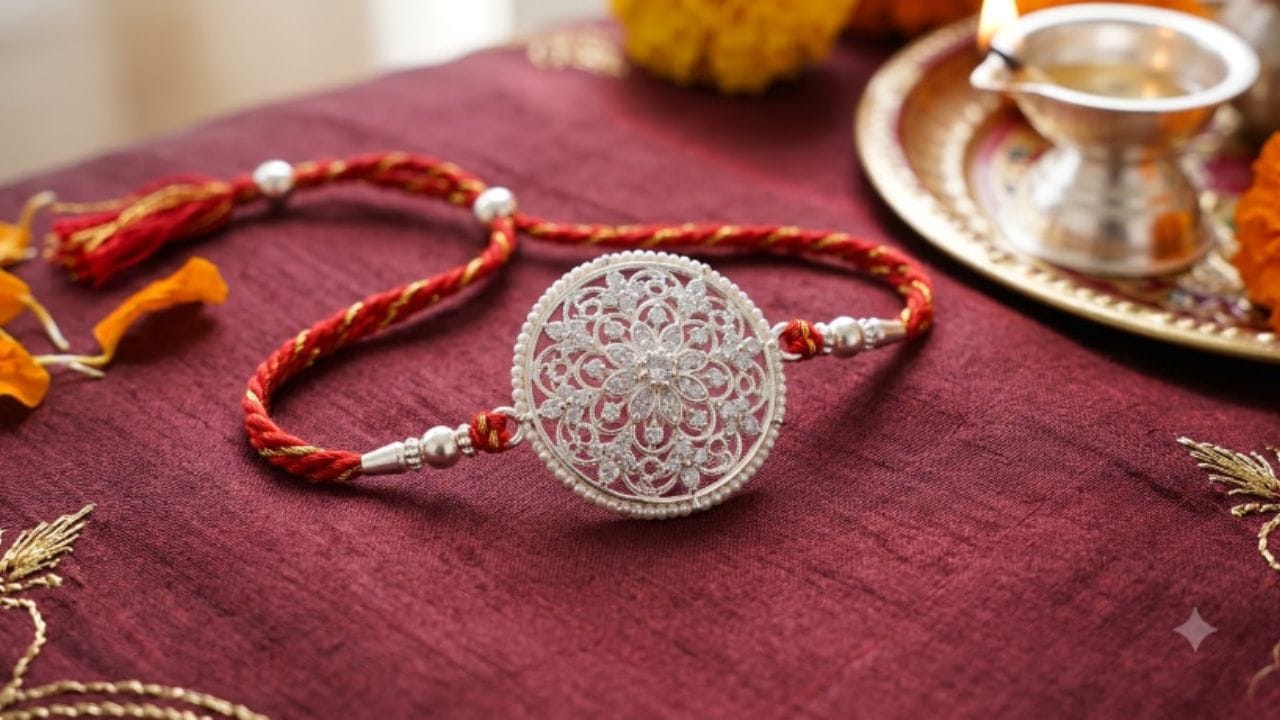 ₹450 થી ₹800 વાળી રાખડીઓની સૌથી વધુ માંગ: બજારમાં હાલ ₹450 થી લઈને ₹800 સુધીની ચાંદીની રાખડીઓની સૌથી વધુ ડિમાન્ડ જોવા મળી રહી છે. લોકો પોતાની પસંદગી અને બજેટ મુજબ આ રાખડીઓની ખરીદી કરી રહ્યા છે.