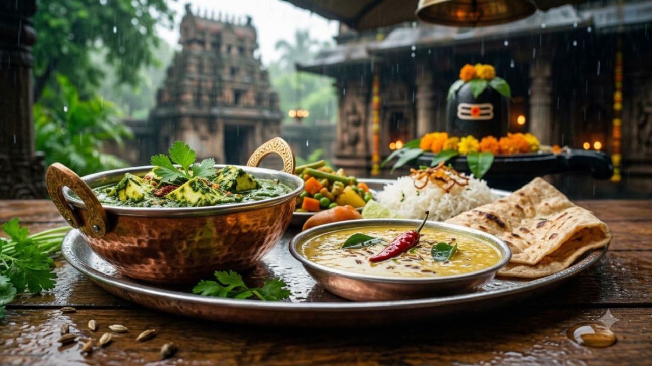 એવું માનવામાં આવે છે કે વરસાદી ઋતુમાં શારીરિક શ્રમ ઓછો થવાને કારણે અને ભેજવાળા વાતાવરણ લીધે પાચનતંત્ર થોડું ધીમું પડી જાય છે. ખૂબ ભારે અને તેલયુક્ત કે માંસાહારી ખોરાક પચાવવો મુશ્કેલ બને છે, જેનાથી ગેસ કે ભારેપણું અનુભવાય છે.