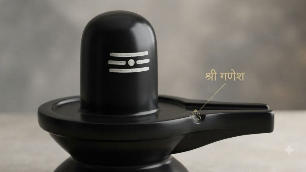 સીધુ ચરણ-- શિવલિંગ પર આવેલ આ સ્થાનને ભગવાન શ્રી ગણેશજીનુ સ્થાન માનવામાં આવે છે. 
