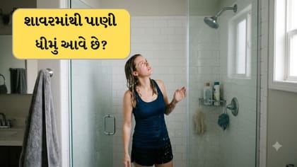શાવરમાંથી પાણી ધીમું આવે છે?
