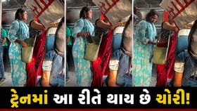 ટ્રેનમાં મહિલાની બેગમાંથી ચોરે નજર સામે જ મોબાઈલ ઉપાડ્યો ! Video