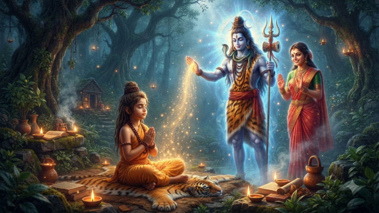 ઉપમન્યુ : શિવ પુરાણમાં ઉપમન્યુની બાળભક્તિનું વિશેષ વર્ણન મળે છે. બાળપણમાં દૂધ મેળવવાની ઇચ્છાથી તેમણે ભગવાન શિવની આકરી આરાધના શરૂ કરી. તેમની અડગ શ્રદ્ધાથી પ્રસન્ન થઈ મહાદેવે તેમને દિવ્ય આશીર્વાદ આપ્યા અને સમૃદ્ધિનો અનોખો પ્રસાદ અર્પણ કર્યો.