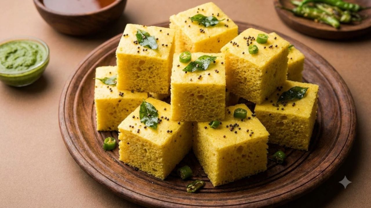 ખમણ ઢોકળા બનાવવા માટે 1 કપ સારી રીતે ચાળેલો બેસન, ટેક્સચર સરસ લાવવા માટે 1 મોટો ચમચો સોજી, 1 નાની ચમચી ખાંડ, રંગ માટે અડધી નાની ચમચી હળદર પાવડર, સ્વાદ અનુસાર મીઠું, 1 મોટો ચમચો લીંબુનો રસ, 1 નાની ચમચી ઈનો, 1 મોટો ચમચો તેલ અને ખીરું તૈયાર કરવા માટે જરૂરી પાણીની જરૂર પડશે.