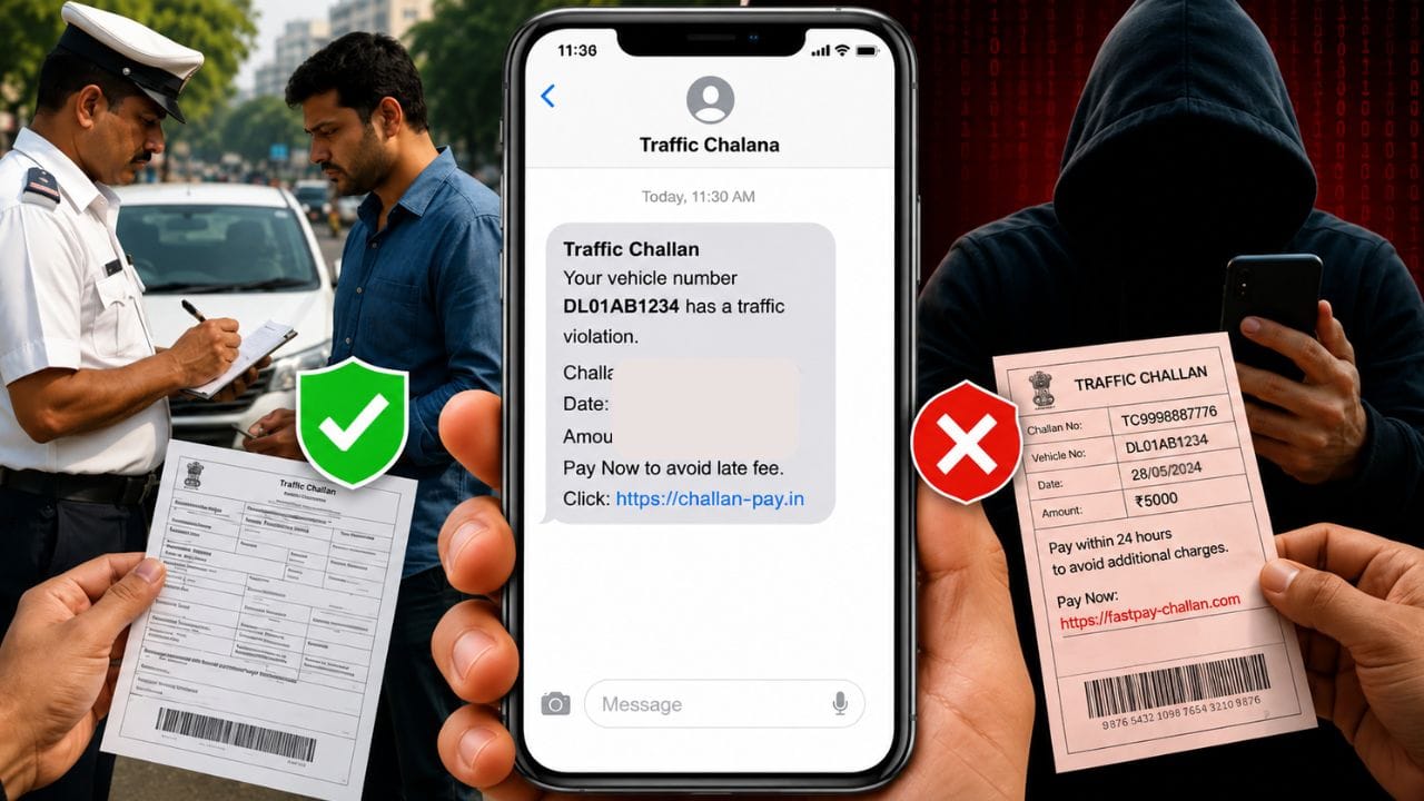 Fake Traffic Challan Scam: ટ્રાફિક ચલણના નામે નવો સાયબર સ્કેમ! એક SMSથી ખાલી થઈ શકે છે બેંક ખાતું