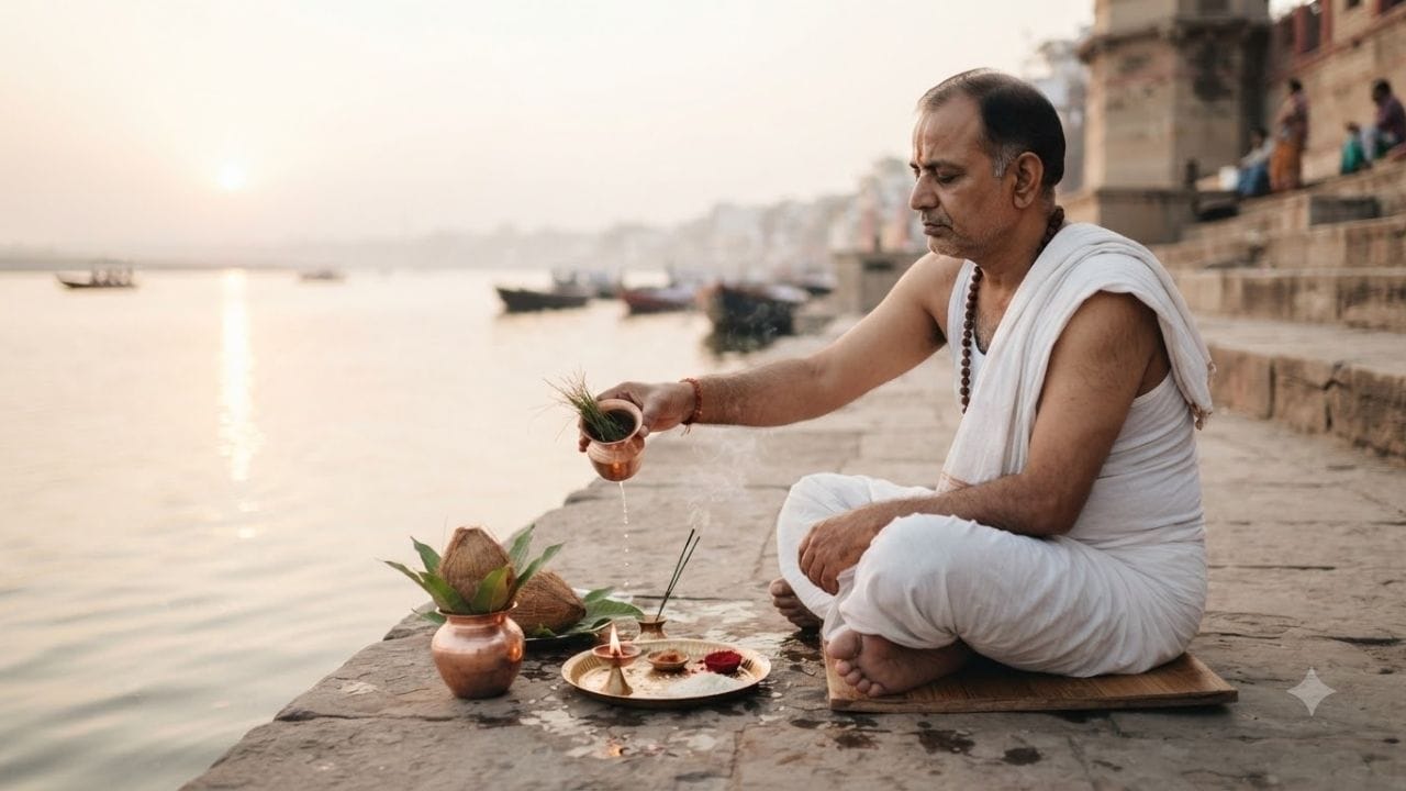 જ્યોતિષશાસ્ત્રમાં પિતૃદોષને કુંડળી સાથે જોડાયેલો એક મહત્ત્વપૂર્ણ દોષ માનવામાં આવે છે. ધાર્મિક અને જ્યોતિષીય માન્યતાઓ અનુસાર, જ્યારે વ્યક્તિની કુંડળીમાં સૂર્ય, રાહુ, કેતુ અથવા અન્ય ગ્રહોની કેટલીક વિશેષ સ્થિતિઓ સર્જાય છે ત્યારે તેને પિતૃદોષ સાથે જોડીને જોવામાં આવે છે. (Image Source | AI Generated)