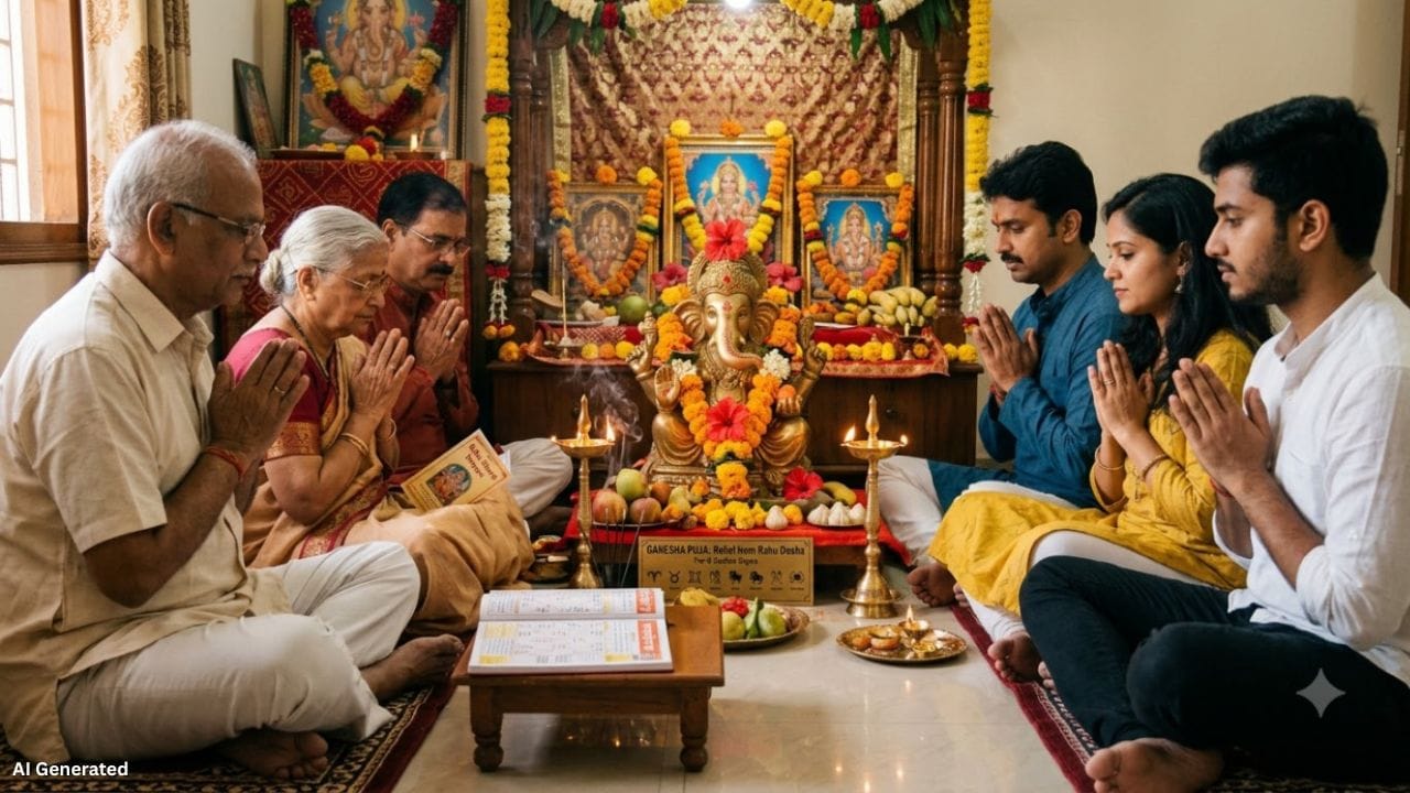 જ્યોતિષશાસ્ત્રમાં બુધ ગ્રહને બુદ્ધિ, વાણી, સમજદારી, શિક્ષણ અને વેપાર સાથે જોડવામાં આવે છે. જ્યારે રાહુને ભ્રમ, મૂંઝવણ અને ખોટા નિર્ણયોના પ્રતીક તરીકે જોવામાં આવે છે. ધાર્મિક માન્યતાઓ અનુસાર, ભગવાન ગણેશની પૂજા કરવાથી બુધ ગ્રહને બળ મળે છે અને રાહુના નકારાત્મક પ્રભાવોથી રાહત મેળવવામાં મદદ મળી શકે છે. ભગવાન ગણેશને જ્ઞાન, વિવેક અને સમજદારીના દેવતા માનવામાં આવે છે. તેમની નિયમિત આરાધના કરવાથી મનની મૂંઝવણ દૂર થાય છે અને મુશ્કેલ સમયમાં યોગ્ય નિર્ણય લેવાની શક્તિ વધે છે, એવી માન્યતા છે. તેથી બુધ અને રાહુ સંબંધિત સમસ્યાઓમાં ગણેશજીની ભક્તિ કરવી શુભ માનવામાં આવે છે.