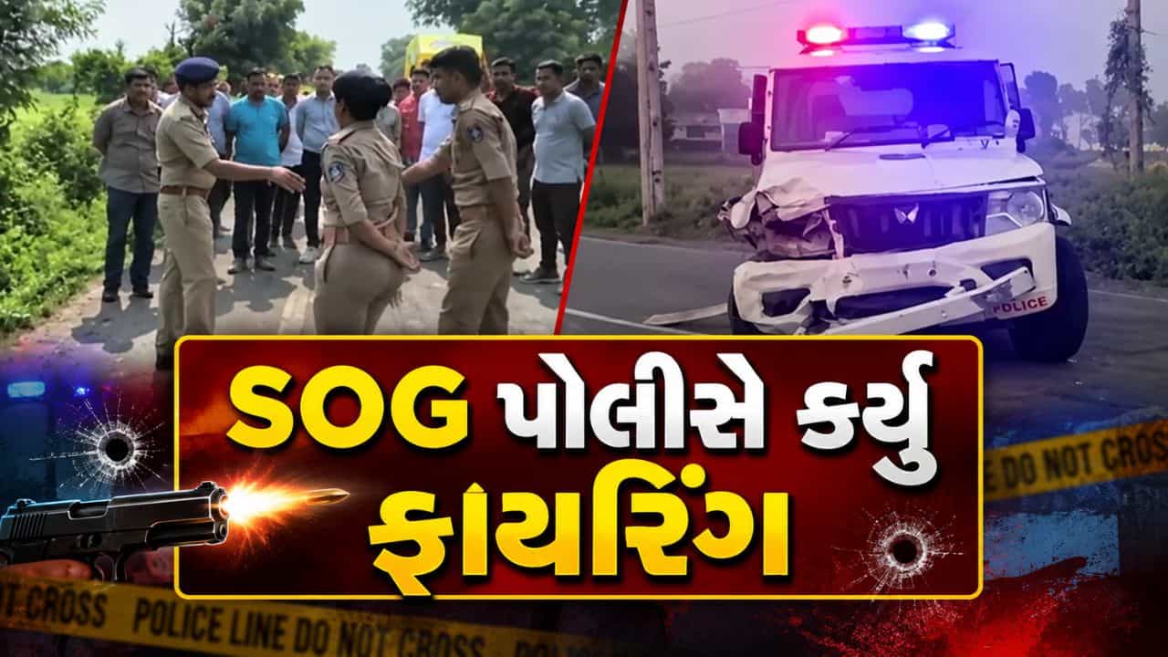 Breaking News : આરોપીએ હથિયાર બતાવતા SOG પોલીસે કર્યું ફાયરિંગ, અરવલ્લીમાં સર્જાયો ફિલ્મી સીન, જુઓ Video