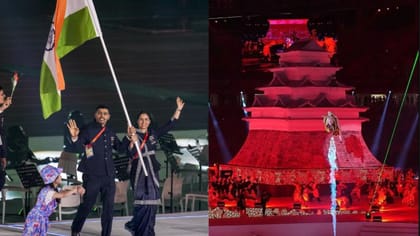 Asian Games ઉદ્ઘાટન સમારોહ, મનુ ભાકર-પવન સેહરાવતે લહેરાવ્યો ત્રિરંગો