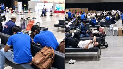 Asian Games: એરપોર્ટ પર ફસાયા ખેલાડીઓ,રમતગમત મંત્રાલયે સંભાળી જવાબદારી