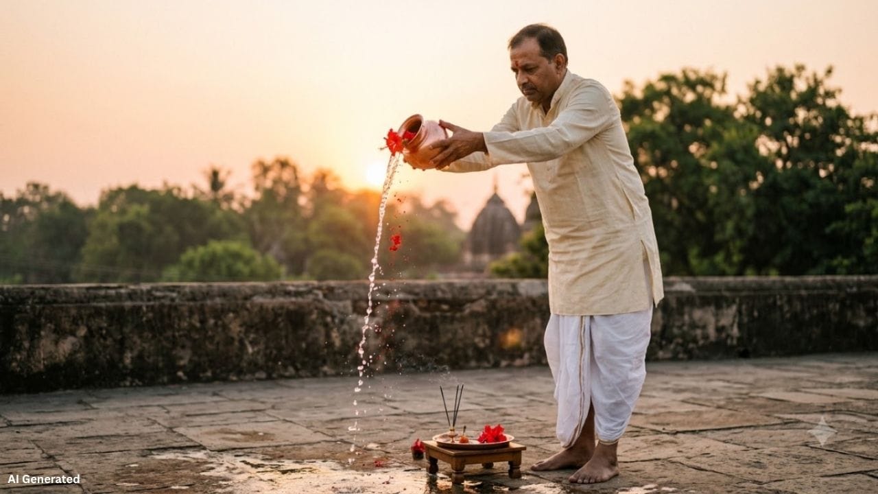 અંકશાસ્ત્ર અનુસાર, મૂળાંક 1નો સંબંધ સૂર્ય ગ્રહ સાથે માનવામાં આવે છે. આ મૂળાંક ધરાવતા લોકો રવિવારે સવારે સ્નાન કર્યા બાદ તાંબાના વાસણમાં પાણી લઈને તેમાં થોડું કુમકુમ અને લાલ ફૂલ નાખી સૂર્યદેવને અર્પણ કરી શકે છે. માન્યતા મુજબ, આ ઉપાયથી આર્થિક મુશ્કેલીઓ ઓછી કરવામાં મદદ મળે છે અને સૂર્યદેવની કૃપા પ્રાપ્ત થાય છે.