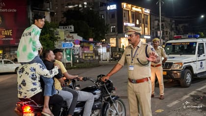 Viral Video: એક બાઈક પર 4 યુવકો! એક તો મિત્રના ખભા પર બેસી ગયો