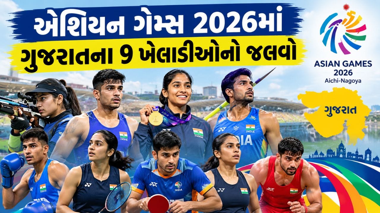 Breaking News : એશિયન ગેમ્સમાં ગુજરાતનો દબદબો, 9 ખેલાડીઓ કરશે દેશનું પ્રતિનિધિત્વ