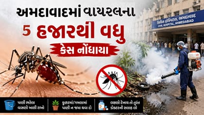 Breaking News : અમદાવાદમાં રોજના વાયરલના 5 હજારથી વધુ કેસ હોવાનો દાવો