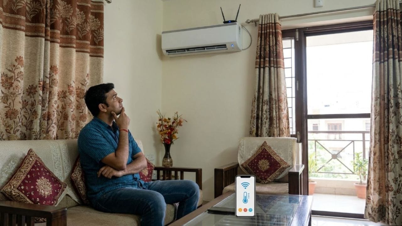 ઘરની બહાર હોવા છતાં કરી શકો છો AC કંટ્રોલ: Wi-Fi AC નો સૌથી મોટો ફાયદો તેનું રિમોટ એક્સેસ છે: જો તમે ઓફિસ કે બહારથી ઘરે આવી રહ્યા હોવ, તો સ્માર્ટફોન એપ દ્વારા રસ્તામાંથી જ AC ઓન કરી શકો છો, જેથી ઘરે પહોંચો ત્યારે રૂમ પહેલેથી જ એકદમ ઠંડો મળે. જો ઉતાવળમાં તમે ઘરની બહાર નીકળતી વખતે ચાલુ AC બંધ કરવાનું ભૂલી ગયા હોવ, તો ઓફિસ કે ગમે ત્યાંથી મોબાઇલ એપ દ્વારા તેને બંધ કરી શકો છો. આ સુવિધા ખાસ કરીને વ્યસ્ત રહેતા લોકો માટે ખૂબ ઉપયોગી સાબિત થાય છે.