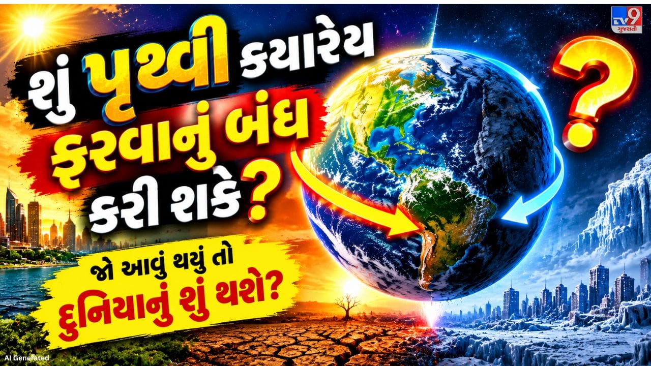 કલ્પના કરો કે જો પૃથ્વી અચાનક પોતાની ધરી પર ફરવાનું બંધ કરી દે તો શું થશે? ધરતીની ગતિ સાથે વાતાવરણ અને સમુદ્રો પણ ભારે વિનાશ સર્જી શકે છે, પવનની ઝડપ હજારો કિલોમીટર પ્રતિ કલાક સુધી પહોંચી શકે છે અને દિવસ-રાતનું સામાન્ય ચક્ર બદલાઈને લગભગ છ-છ મહિનાના પ્રકાશ અને અંધકારમાં ફેરવાઈ શકે છે. આવી ભયાનક પરિસ્થિતિમાં માનવજાતમાંથી ખરેખર કેટલા લોકો બચી શકશે?