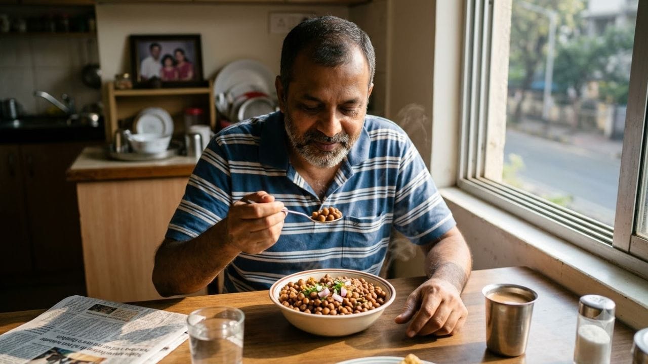 જો તમે તમારા રોજિંદા આહારને સ્વસ્થ અને સંતુલિત રાખવા માંગતા હોવ, તો દરરોજ એક વાટકી બાફેલા કાળા ચણા ખાવા જોઈએ. તે સ્વાસ્થ્ય માટે ખૂબ જ ફાયદાકારક સાબિત થાય છે. ભારતીય ઘરોમાં લાંબા સમયથી કાળા ચણાનું વિવિધ રીતે સેવન કરવામાં આવે છે. તેને પલાળીને, બાફીને, ચાટ બનાવીને કે શાકના રૂપમાં લોકો ખૂબ પસંદ કરે છે. કાળા ચણામાં ભરપૂર માત્રામાં પ્લાન્ટ-બેઝ્ડ પ્રોટીન અને ફાઇબર હોય છે, જે શરીરને અનેક રોગોથી બચાવે છે અને સ્નાયુઓને મજબૂત રાખે છે.