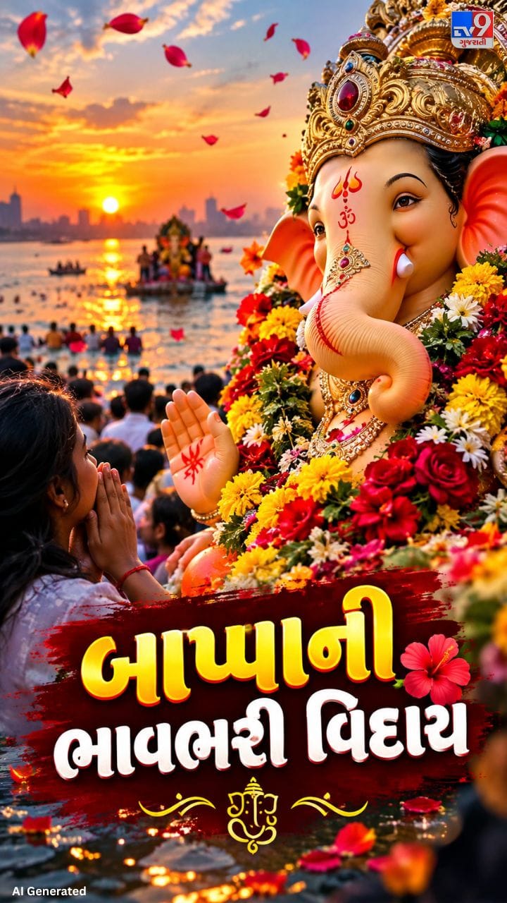 બાપ્પાની વિદાય આવતા ભાવિકોમાં ઉત્સાહની સાથે વિરહની લાગણી
