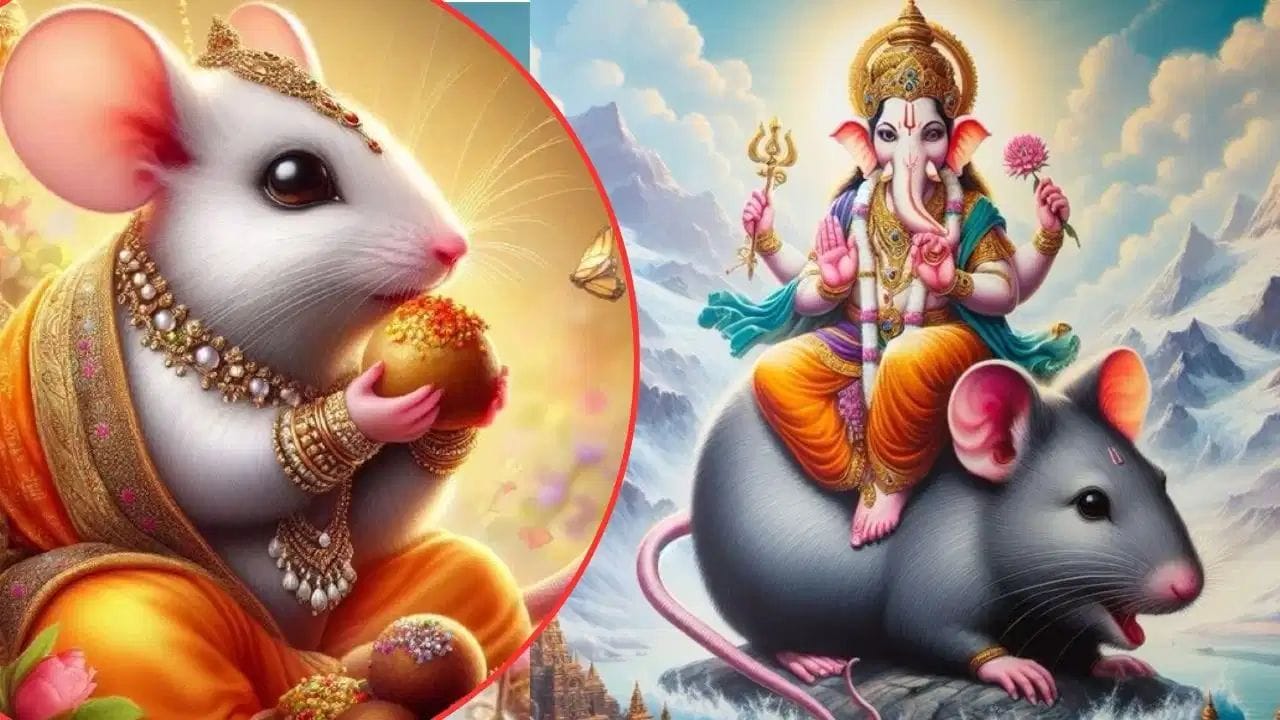 ઉંદર ભગવાન ગણેશજીનું વાહન છે. એવામાં જો તમે ગણેશોત્સવ દરમિયાન મૂષકને સ્વપ્નમાં જુઓ છો, તો ખૂબ જ શુભ પરિણામો તમને જીવનમાં મળી શકે છે. આ સ્વપ્ન જોયા પછી તમને આર્થિક લાભની પ્રાપ્તિ થઈ શકે છે અને કરિયરના ક્ષેત્રમાં તમે પ્રગતિ કરી શકો છો.