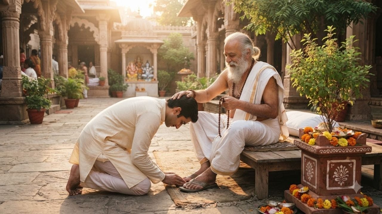 ગરુડ પુરાણ અનુસાર જો પિતા હયાત હોય પરંતુ અસ્વસ્થ કે અશક્ત હોય તો પિતાના વતી પુત્ર તેમની ફરજો અને પિતૃકાર્ય ચોક્કસ કરી શકે છે.