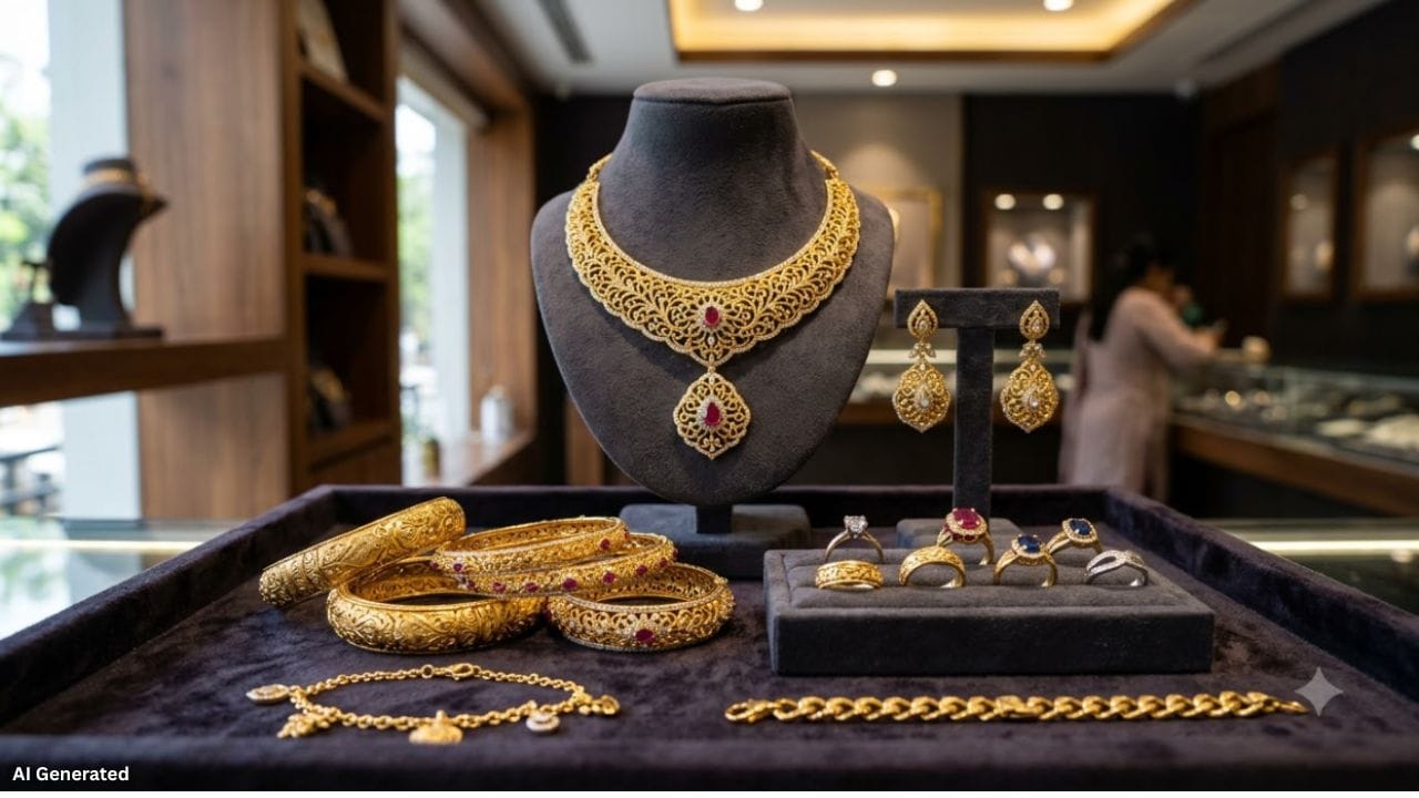 સોનાના દાગીનાની અંતિમ કિંમત નક્કી કરવામાં સોનાના બજારભાવ, જ્વેલર્સ દ્વારા લેવામાં આવતા મેકિંગ ચાર્જ અને 3% GST જેવા પરિબળોની મહત્વની ભૂમિકા હોય છે. બીજી તરફ, હોલમાર્કિંગ ફી સોનાની શુદ્ધતા ચકાસી તેનું પ્રમાણન કરવા માટે લેવામાં આવતો ચાર્જ છે. હોલમાર્ક ગ્રાહકોને દાગીનાની શુદ્ધતા ઓળખવામાં મદદ કરે છે.