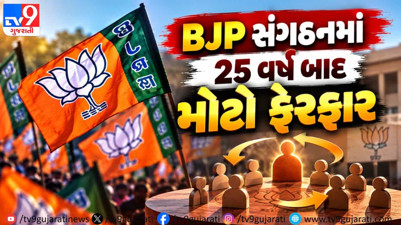 Breaking: ગુજરાત ભાજપ સંગઠનમાં 25 વર્ષ બાદ મોટો ફેરફાર : ‘સહ મહામંત્રી’ની પ્રથા ફરી શરૂ, સૌરાષ્ટ્ર અને આદિવાસી બેલ્ટ માટે નવી રણનીતિ