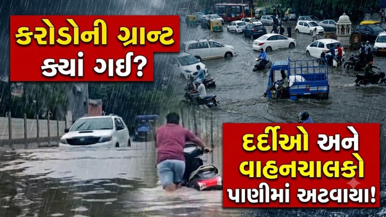 Breaking News: નડિયાદમાં માત્ર 3 ઇંચ વરસાદમાં મહાનગરપાલિકાની પોલ ખુલી, ધારાસભ્યના ઘર સામે જ કેડસમા પાણી ભરાયા - જુઓ Video Breaking News: નડિયાદમાં માત્ર 3 ઇંચ વરસાદમાં મહાનગરપાલિકાની પોલ ખુલી, ધારાસભ્યના ઘર સામે જ કેડસમા પાણી ભરાયા - જુઓ Video
