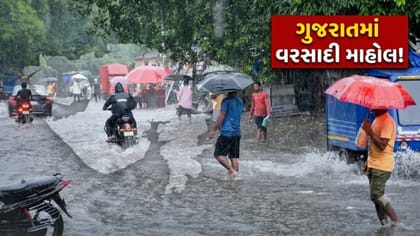 ગુજરાતમાં મેઘમહેર! 45 તાલુકાઓમાં વરસાદ નોંધાયો - જુઓ Video