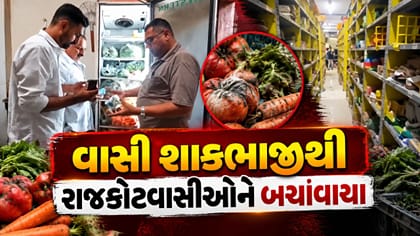 ઓનલાઈન App ના વેરહાઉસમાંથી 596 કિલો વાસી શાકભાજી જપ્ત