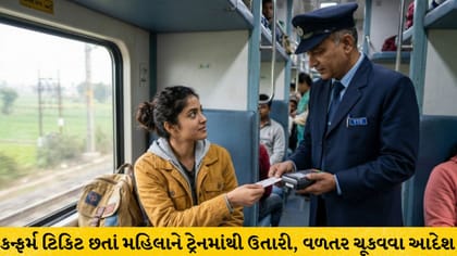 કન્ફર્મ ટિકિટ છતાં મહિલાને ટ્રેનમાંથી ઉતારી, વળતર ચૂકવવા આદેશ