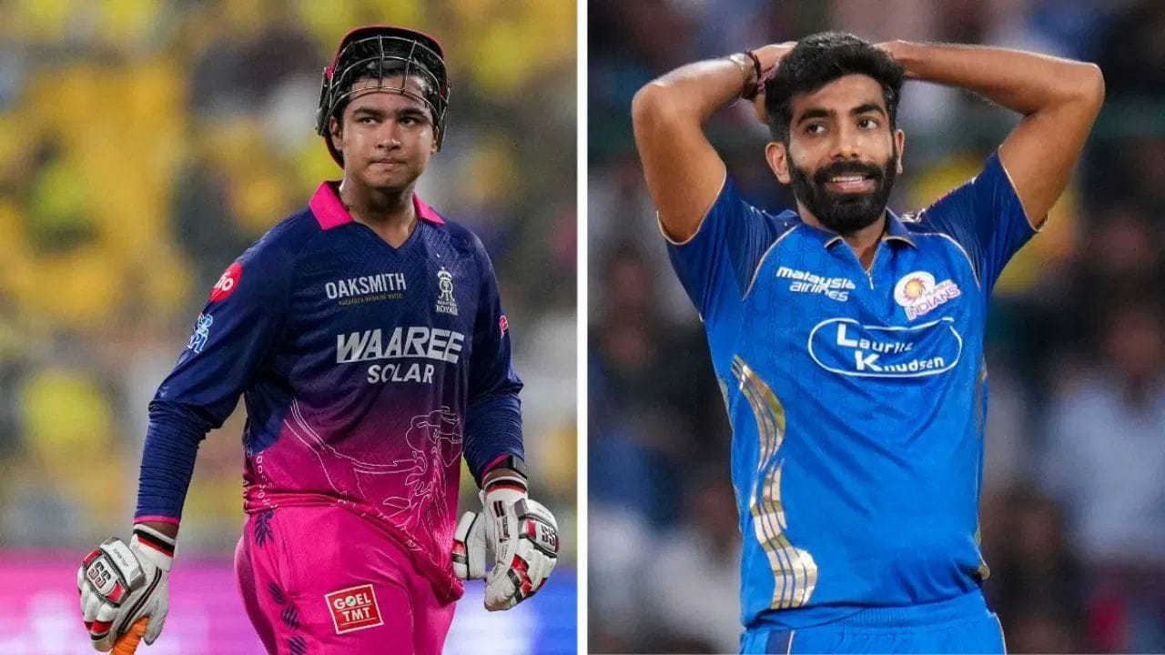 IPL 2026માં બંને પ્રથમ વખત આમને-સામને આવ્યા હતા. ત્યારે વૈભવે બુમરાહના પહેલા જ બોલ પર છગ્ગો ફટકાર્યો હતો અને એ જ ઓવરમાં વધુ એક છગ્ગો માર્યો હતો.