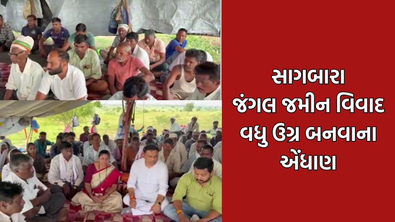 નર્મદાના સાગબારામાં જંગલ જમીન વિવાદ વકર્યો, 2 ઓક્ટોબરથી ઉગ્ર આંદોલન કરવાની ખેડૂતોની ચીમકી નર્મદાના સાગબારામાં જંગલ જમીન વિવાદ વકર્યો, 2 ઓક્ટોબરથી ઉગ્ર આંદોલન કરવાની ખેડૂતોની ચીમકી