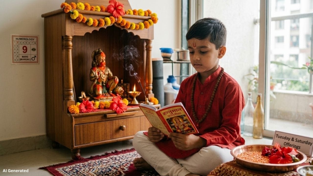 અંકશાસ્ત્ર અનુસાર મૂળાંક 9નો સંબંધ મંગળ ગ્રહ સાથે માનવામાં આવે છે. આ મૂળાંક ધરાવતા લોકો માટે મંગળવાર અને શનિવારે હનુમાનજીની ભક્તિ કરવી તથા હનુમાન ચાલીસાનો પાઠ કરવો શુભ ગણાય છે. સાથે જ ગુસ્સા પર નિયંત્રણ રાખવું અને મંગળવારે લાલ રંગની વસ્તુઓનું દાન કરવું પણ શુભ માનવામાં આવે છે. ધાર્મિક માન્યતા મુજબ, આ ઉપાયોથી જીવનમાં સકારાત્મકતા વધે છે અને દેવું ઘટાડવામાં મદદ મળી શકે છે. ( નોંધ :ટીવી9 કોઈ પણ પ્રકારે અંધશ્રદ્ધાને પ્રોત્સાહન આપતુ નથી. આ અહેવાલ માત્ર ધાર્મિક માન્યતા અને લોકોમાં પ્રચલિત માન્યતા, રીત રિવાજને આધારે રજૂ કરવામાં આવેલ છે. )