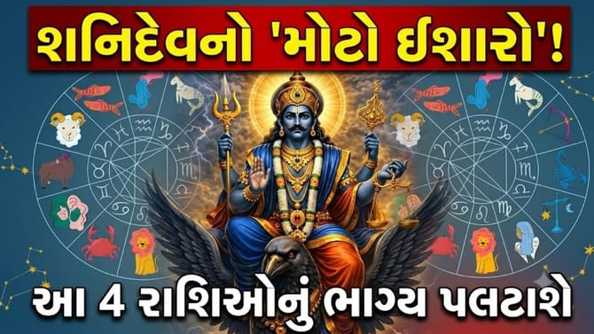 શનિદેવ થશે માર્ગી... 11 ડિસેમ્બરથી આ 4 રાશિઓનું ચમકશે ભાગ્ય