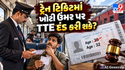 ટ્રેન ટિકિટમાં ખોટી ઉંમર પર TTE દંડ કરી શકે?